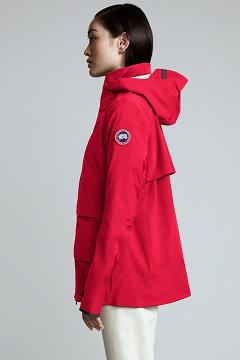 Chamarras Canada Goose Mujer Mexico - Pacifica Chubasquero Rojos LY0914675